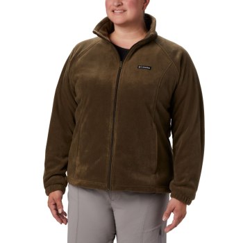 Columbia Jas Dames, Benton Springs Full Zip Plus Size Olijfgroen, 17CHEBTZP